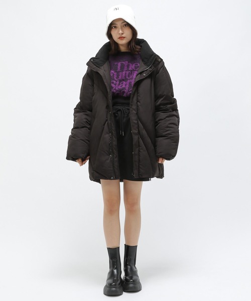 Anui（アニュイ）の「【TGC teen 着用アイテム/Anui】トラックミニスカート（スカート・レディース・ネイビー/ブラック・S）」の12枚目の写真