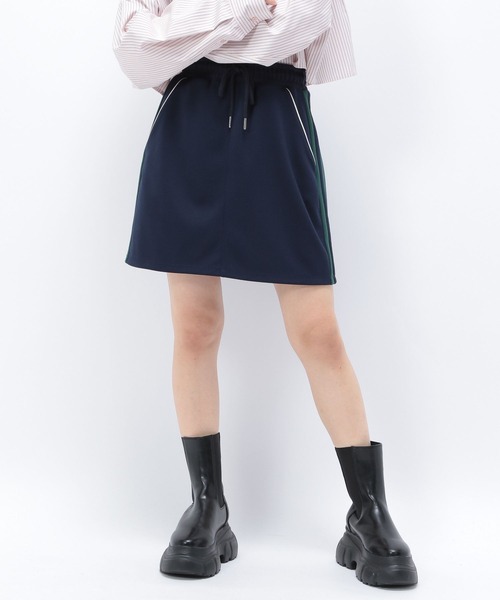 Anui（アニュイ）の「【TGC teen 着用アイテム/Anui】トラックミニスカート（スカート・レディース・ネイビー/ブラック・S）」の17枚目の写真