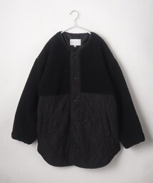 ◆【150-160】ボア×キルトドッキングブルゾン