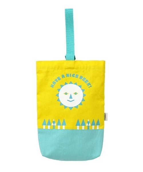 10mois(ディモワ)の「【tupera tupera × 10mois】tupera tupera シューズケース / 入園バッグ 通園バック(その他ベビー用品・キッズ・ブラウン/イエロー・ONE SIZE)」の1枚目の写真