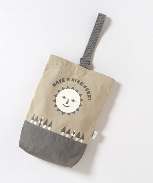 10mois(ディモワ)の「【tupera tupera × 10mois】tupera tupera シューズケース / 入園バッグ 通園バック(その他ベビー用品・キッズ・ブラウン/イエロー・ONE SIZE)」の4枚目の写真