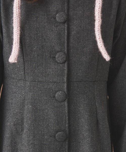 MERLOT(メルロー)の「ヘリンボーンミニワンピース(ワンピース・レディース・ベージュ/グレー・FREE)」の6枚目の写真