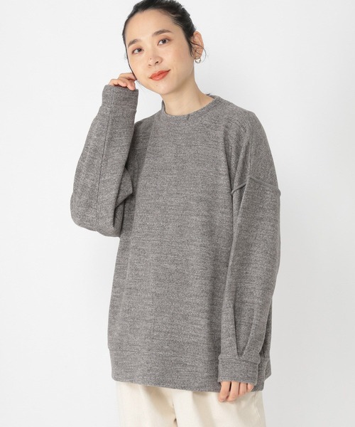 studio CLIP（スタディオクリップ）の「ふわふわカットソープルオーバー（Tシャツ/カットソー・レディース・ライトブルー/アイボリー/グレー/モカ・FREE）」の2枚目の写真