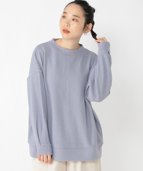 studio CLIP（スタディオクリップ）の「ふわふわカットソープルオーバー（Tシャツ/カットソー・レディース・ライトブルー/アイボリー/グレー/モカ・FREE）」の13枚目の写真