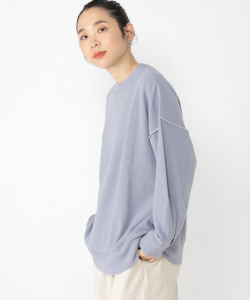 studio CLIP（スタディオクリップ）の「ふわふわカットソープルオーバー（Tシャツ/カットソー・レディース・ライトブルー/アイボリー/グレー/モカ・FREE）」の14枚目の写真