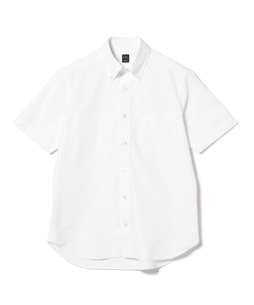 BEAMS F（ビームスエフ）の「BEAMS F / COOLMAX (R) カラミ ボタンダウンシャツ（ビジネスシャツ・メンズ・ホワイト/ネイビー/サックスブルー・LARGE/MEDIUM/SMALL/X-LARGE）」の11枚目の写真