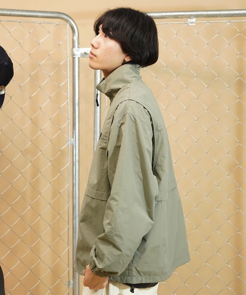 THRASHER（スラッシャー）の「【ムラサキスポーツ限定】THRASHER/スラッシャー 2WAYナイロンジャケット ビッグシルエット 袖取り外し可能 THM-24ASJKT01（ナイロンジャケット・メンズ・ブラック/カーキ・M/L/XL）」の20枚目の写真