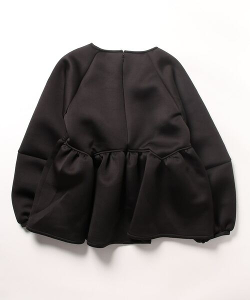 Settimissimo（セッティミッシモ）の「ダンボールニット ペプラム プルオーバー 長袖（Tシャツ/カットソー・レディース・ブラック/アイボリー・FREE）」の20枚目の写真