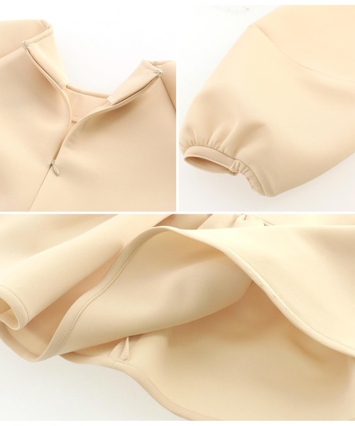 Settimissimo（セッティミッシモ）の「ダンボールニット ペプラム プルオーバー 長袖（Tシャツ/カットソー・レディース・ブラック/アイボリー・FREE）」の19枚目の写真