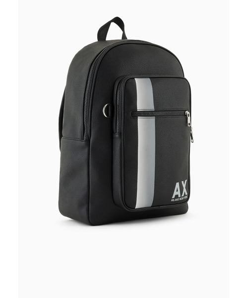 2023 ARMANI EXCHANGE A|X ロゴ バックパック リュック 黒バッグ ARMANI EXCHANGE デイバック リュック 「A|X アルマーニ