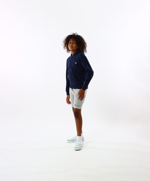 Champion（チャンピオン）の「【Champion/チャンピオン】キッズ ベーシック ジップフーデッドシャツ（パーカー・キッズ・ゴールド/ネイビー/ブラック/グレー・160/150/140/130/120/100/110）」の17枚目の写真