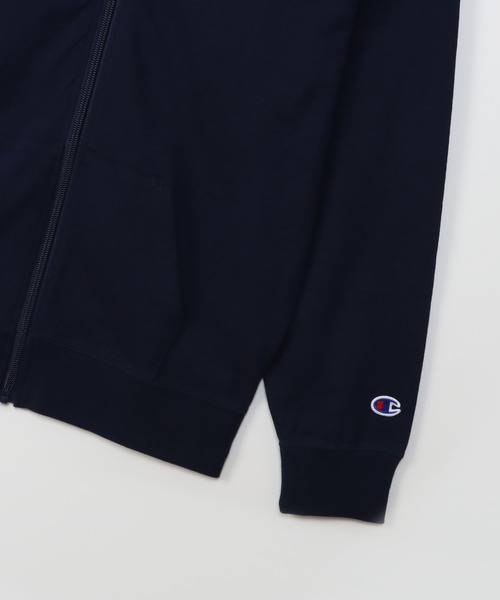 Champion（チャンピオン）の「【Champion/チャンピオン】キッズ ベーシック ジップフーデッドシャツ（パーカー・キッズ・ゴールド/ネイビー/ブラック/グレー・160/150/140/130/120/100/110）」の9枚目の写真
