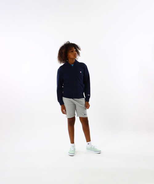 Champion（チャンピオン）の「【Champion/チャンピオン】キッズ ベーシック ジップフーデッドシャツ（パーカー・キッズ・ゴールド/ネイビー/ブラック/グレー・160/150/140/130/120/100/110）」の20枚目の写真