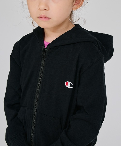 Champion(チャンピオン)の「【Champion/チャンピオン】キッズ ベーシック ジップフーデッドシャツ(パーカー・キッズ・ゴールド/ネイビー/ブラック/グレー・160/150/140/130/120/100/110)」の11枚目の写真