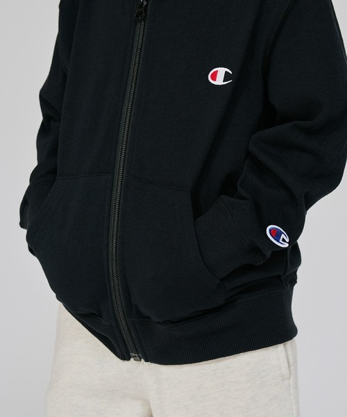 Champion(チャンピオン)の「【Champion/チャンピオン】キッズ ベーシック ジップフーデッドシャツ(パーカー・キッズ・ゴールド/ネイビー/ブラック/グレー・160/150/140/130/120/100/110)」の10枚目の写真
