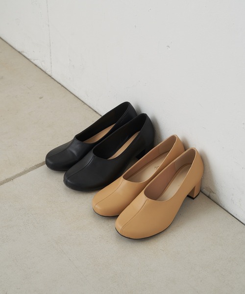 Omekashi(オメカシ)の「ラウンドトゥパンプス(パンプス・レディース・ブラック/ベージュ・38/36/37)」の5枚目の写真