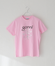 【GANNI / ガニー】 Basic Jersey Sun Relaxed T-shirt:Tシャツ