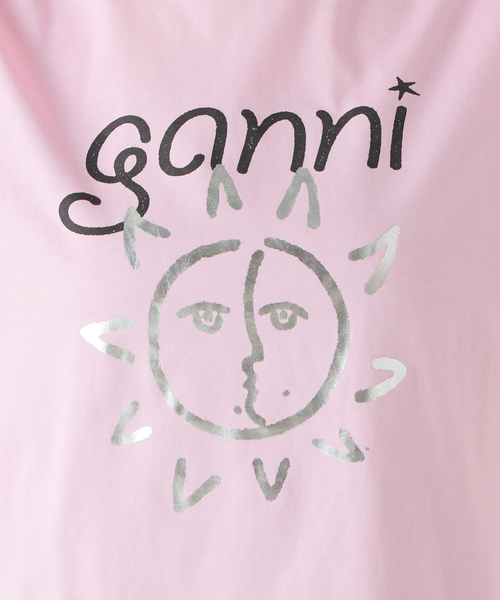 GANNI(ガニー)の「【GANNI / ガニー】 Basic Jersey Sun Relaxed T-shirt:Tシャツ(Tシャツ/カットソー・レディース・バーガンディー・SMALL)」の10枚目の写真