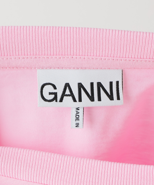 GANNI(ガニー)の「【GANNI / ガニー】 Basic Jersey Sun Relaxed T-shirt:Tシャツ(Tシャツ/カットソー・レディース・バーガンディー・SMALL)」の12枚目の写真
