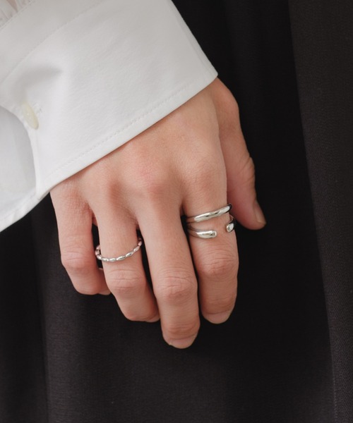BIRTHDAY BAR(バースデイバー)の「Bold Double Ring(リング・レディース・シルバー・フリー)」の6枚目の写真