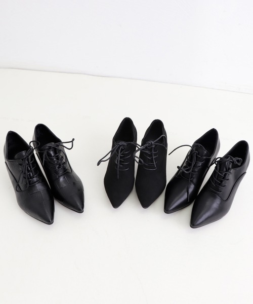 Miniministore(ミニミニストア)の「アンクル丈ブーティ ハイヒール 韓国風(パンプス・レディース・ブラック系3/ブラック系2/ブラック系1・24.5cm/24.0cm/22.5cm/23.5cm/23.0cm)」の15枚目の写真