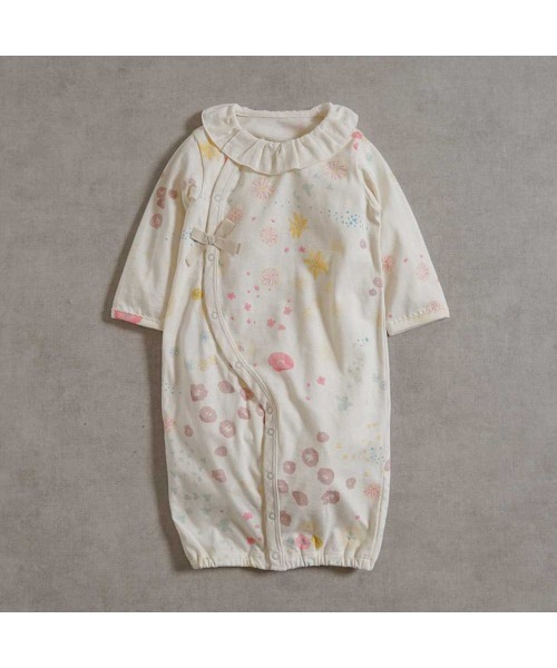 NAOMI ITO（ナオミイトウ）の「【NAOMI ITO】薄手の 2wayドレス 50～70cm アメザイク（ロンパース・キッズ・ピンク系その他・50-70cm）」の3枚目の写真