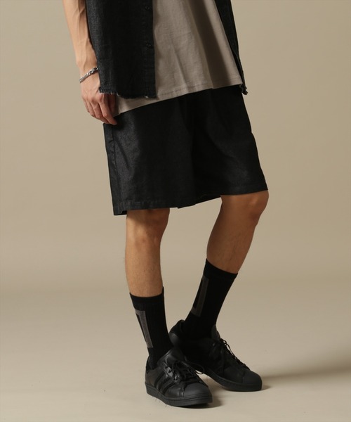 WHITELAND（ホワイトランド）の「【WEB&DEPOT限定】WHITELAND/ホワイトランド/OWL/DENIM SHORTS/デニムショーツ（デニムパンツ・メンズ・インディゴブルー/ブラック・L/M）」の10枚目の写真