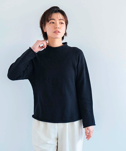 求心編みのボトルネックニット（ニット/セーター）｜DO Original