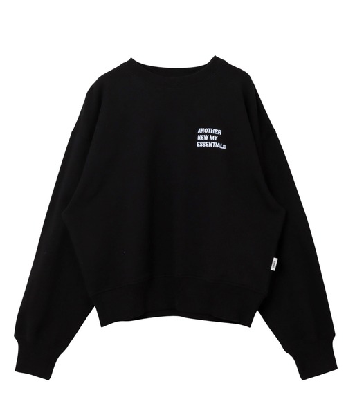 ANME（アンメ）の「【新色・新サイズ追加】ロゴ刺繍ANME裏毛スウェットトップス（スウェット・レディース・ネイビー/オートミール/ブラック/アイボリー/チャコールグレー/杢グレー/オフホワイト/ブラウン・M/XL/L/S）」の22枚目の写真