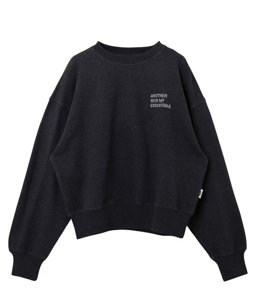 ANME（アンメ）の「【新色・新サイズ追加】ロゴ刺繍ANME裏毛スウェットトップス（スウェット・レディース・ネイビー/オートミール/ブラック/アイボリー/チャコールグレー/杢グレー/オフホワイト/ブラウン・M/XL/L/S）」の22枚目の写真