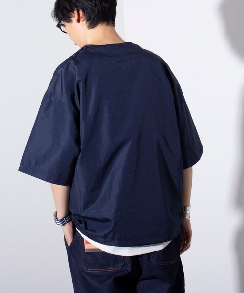 TAION(タイオン)の「【限定展開】【TAION/タイオン】ミリタリー Ripstop 半袖Tシャツ(Tシャツ/カットソー・メンズ・ブラウン/ネイビー/ブラック/セージグリーン・M/L/XL)」の5枚目の写真
