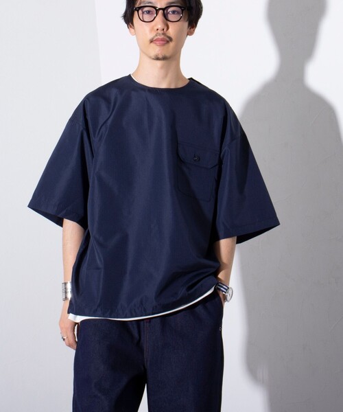 TAION(タイオン)の「【限定展開】【TAION/タイオン】ミリタリー Ripstop 半袖Tシャツ(Tシャツ/カットソー・メンズ・ブラウン/ネイビー/ブラック/セージグリーン・M/L/XL)」の6枚目の写真