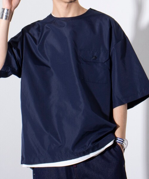 TAION(タイオン)の「【限定展開】【TAION/タイオン】ミリタリー Ripstop 半袖Tシャツ(Tシャツ/カットソー・メンズ・ブラウン/ネイビー/ブラック/セージグリーン・M/L/XL)」の7枚目の写真