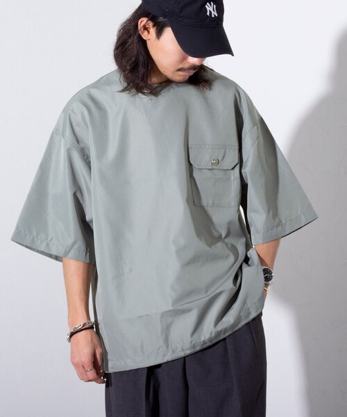 TAION(タイオン)の「【限定展開】【TAION/タイオン】ミリタリー Ripstop 半袖Tシャツ(Tシャツ/カットソー・メンズ・ブラウン/ネイビー/ブラック/セージグリーン・M/L/XL)」の12枚目の写真