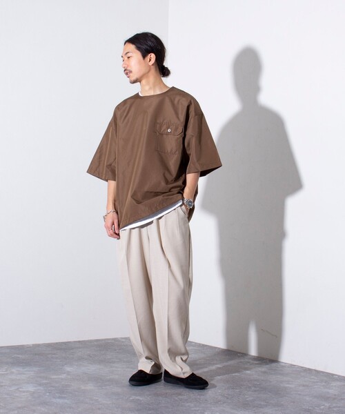 TAION(タイオン)の「【限定展開】【TAION/タイオン】ミリタリー Ripstop 半袖Tシャツ(Tシャツ/カットソー・メンズ・ブラウン/ネイビー/ブラック/セージグリーン・M/L/XL)」の16枚目の写真