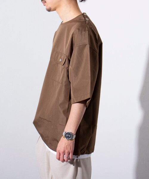 TAION(タイオン)の「【限定展開】【TAION/タイオン】ミリタリー Ripstop 半袖Tシャツ(Tシャツ/カットソー・メンズ・ブラウン/ネイビー/ブラック/セージグリーン・M/L/XL)」の19枚目の写真