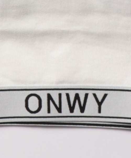 one way（ワンウェイ）の「ONWYロゴタンク / カップ付き（タンクトップ・レディース・ホワイト×ブラック/ブラック/ホワイト・FREE）」の11枚目の写真