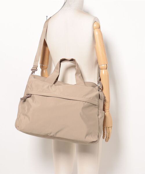 World Traveler(ワールドトラベラー)の「World Traveler/ワールドトラベラー ミラ ボストンバッグ No.17535(ボストンバッグ・メンズ・ベージュ/ピンク系1/ブラック・FREE)」の5枚目の写真