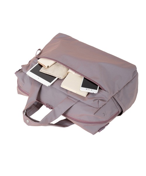 World Traveler(ワールドトラベラー)の「World Traveler/ワールドトラベラー ミラ ボストンバッグ No.17535(ボストンバッグ・メンズ・ベージュ/ピンク系1/ブラック・FREE)」の8枚目の写真