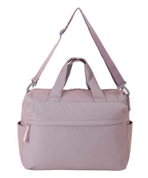 World Traveler(ワールドトラベラー)の「World Traveler/ワールドトラベラー ミラ ボストンバッグ No.17535(ボストンバッグ・メンズ・ベージュ/ピンク系1/ブラック・FREE)」の14枚目の写真