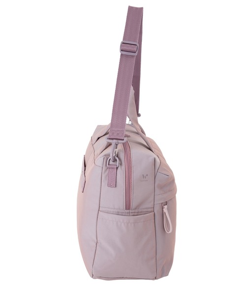 World Traveler(ワールドトラベラー)の「World Traveler/ワールドトラベラー ミラ ボストンバッグ No.17535(ボストンバッグ・メンズ・ベージュ/ピンク系1/ブラック・FREE)」の15枚目の写真