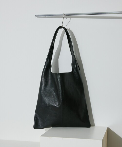 Firsthand(ファーストハンド)の「Firsthand/ファーストハンド Leather Marche Bag / レザーマルシェ / 牛革 / 本革(トートバッグ・メンズ・ブラック・ONE SIZE)」の4枚目の写真