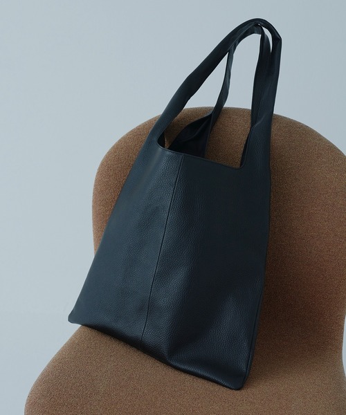 Firsthand(ファーストハンド)の「Firsthand/ファーストハンド Leather Marche Bag / レザーマルシェ / 牛革 / 本革(トートバッグ・メンズ・ブラック・ONE SIZE)」の12枚目の写真