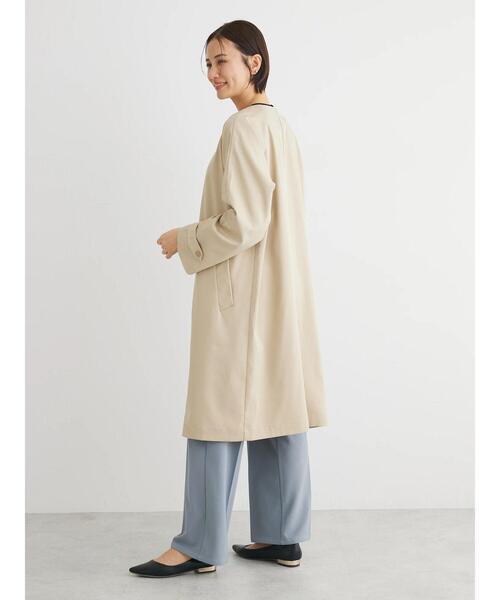 Green　Parks（グリーンパークス）の「撥水加工　ケア楽着流しコート（その他アウター・レディース・ベージュ/ネイビー/ホワイト系その他2・FREE）」の12枚目の写真