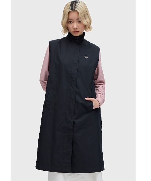 FRED PERRY（フレッドペリー）の「Layered Overcoat（ノーカラー 
