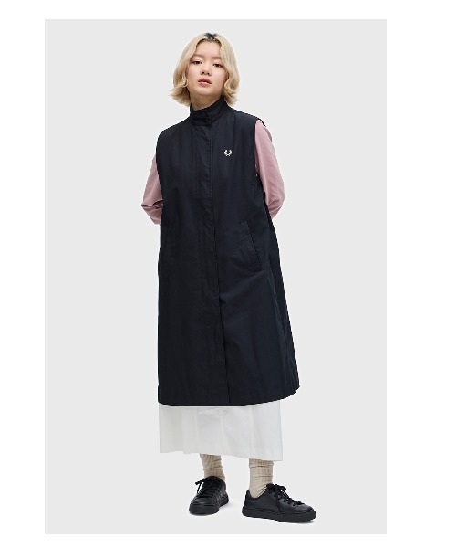 FRED PERRY（フレッドペリー）の「Layered Overcoat（ノーカラー