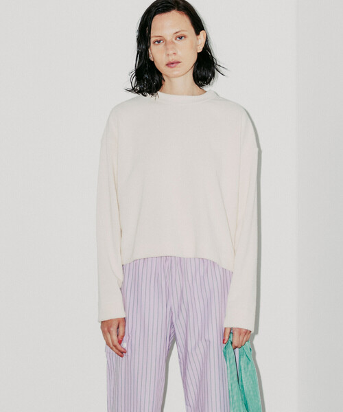 【専用】meyame カットソー MEYAME(メヤメ)COTTON KNIT TEE | BLEU COMME BLEU(ブルーコムブルー)