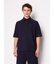 ARMANI EXCHANGE | 【A|X アルマーニ エクスチェンジ】AXロゴ　半袖ワッフル地ポロシャツ/LOOSE（EC限定カラー含）(ポロシャツ)