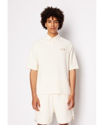 ARMANI EXCHANGE | 【A|X アルマーニ エクスチェンジ】AXロゴ　半袖ワッフル地ポロシャツ/LOOSE（EC限定カラー含）(ポロシャツ)
