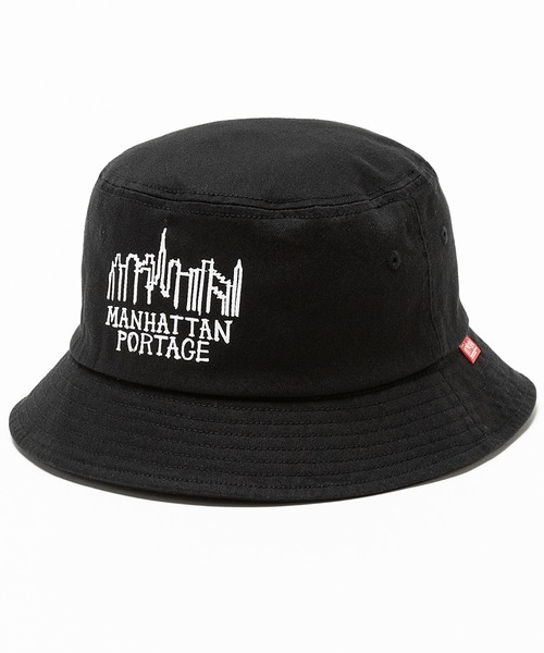 Manhattan Portage（マンハッタンポーテージ）の「【ムラサキスポーツ別注】Manhattan Portage/マンハッタンポーテージ ハット PRINT BUCKET HAT バケットハット 紫外線対策 アウトドア MP260（ハット・メンズ・ブラック/ホワイト・FREE）」の2枚目の写真
